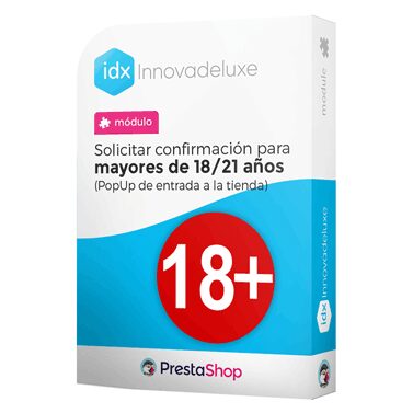 Módulo Aviso de contenido para adultos (+18/+21) - Innovadeluxe